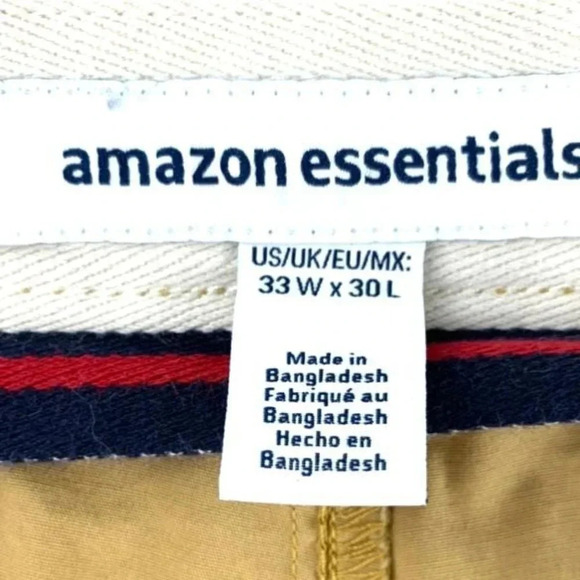 Men's Classic Pants Slim Leg Yellow Size 33x30 - Picture 7 of 12